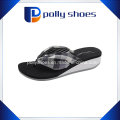 Venda quente Feminino Grosso De Salto Alto Plataforma Sandálias Flip-Flops